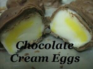 chocolate cream eggs