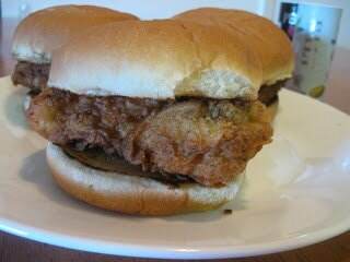 fried chicken sandwhich