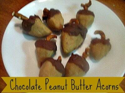 peanut butter acorns