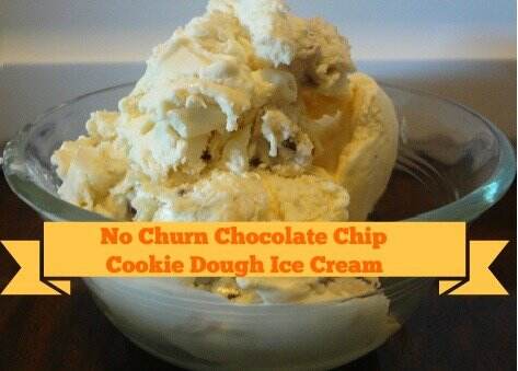 No Churn Chocolate Chip Cookie Dough Ice Cream