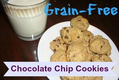 Gluten Free, Grain Free Chocolate Chip Cookies