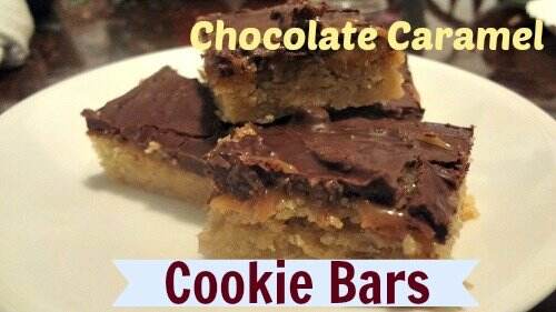 chocolate caramel cookie bars