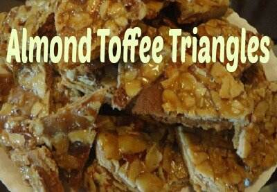 Almond Toffee Triangles