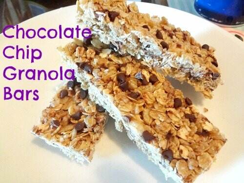 Homemade Chocolate Chip Granola Bars