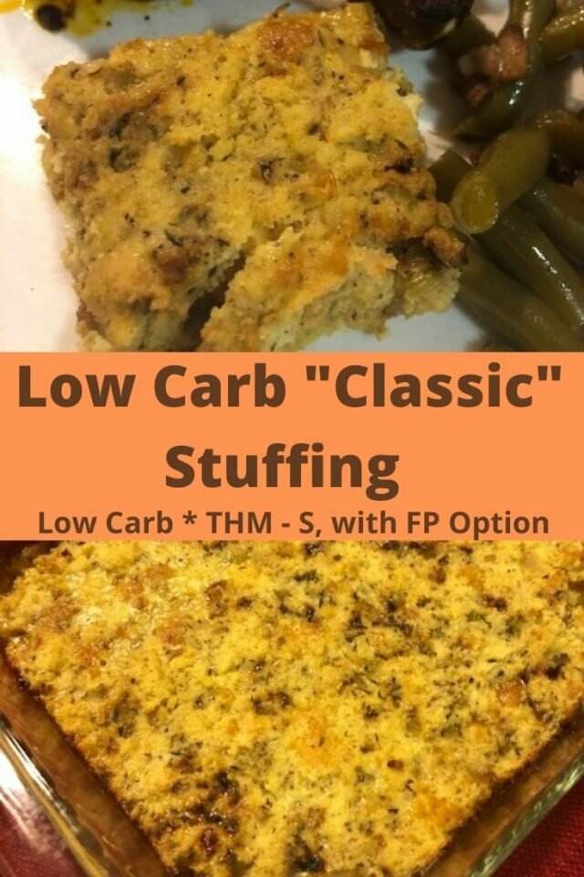 Classic Low Carb Stuffing Trim Healthy Mama Recipe