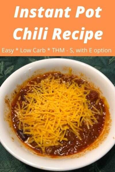 Easy Instant Pot Chili Trim Healthy Mama Recipe THM S Recipe