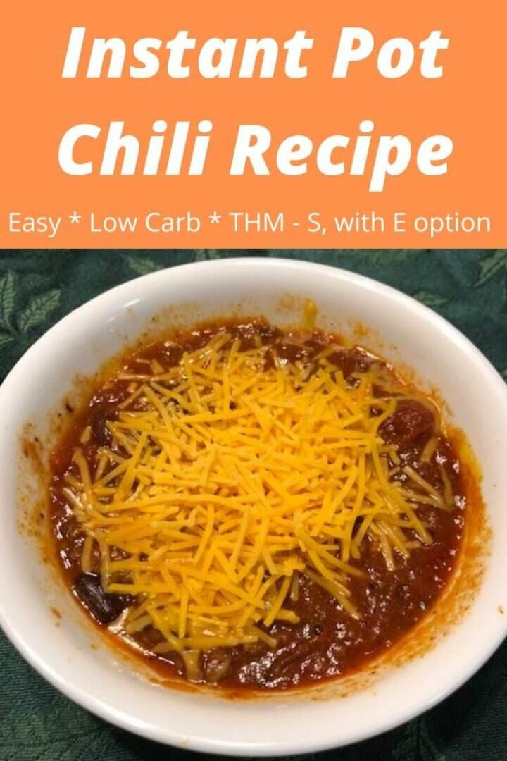 Easy Instant Pot Chili Trim Healthy Mama Recipe THM S Recipe